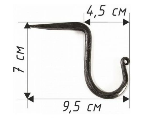 Кованый крючок Covali Забивной малый HC-200 – изображение 2