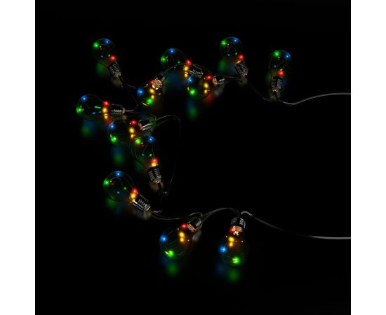 Садовая гирлянда на солнечной батарее Gauss Solar, 10 LED ламп, большие шары, мультицвет GS035 – изображение 2