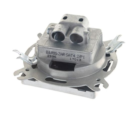 Розетка Ospel Sonata TV-SAT оконечная, без рамки, сталь GPA-RMS/m/37 – изображение 3