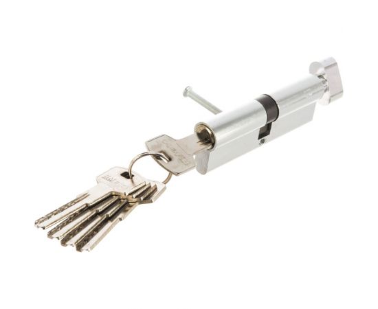 Цилиндровый механизм НОРА-М STD AL ЛПВ-90 45-45 хром 15542 – изображение 3