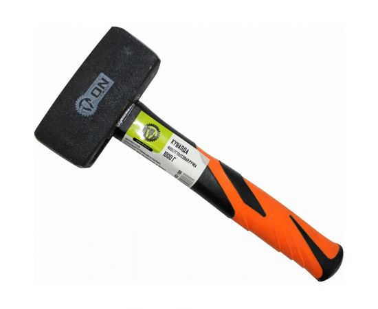 Кувалда литая с фиберглассовой ручкой ON, 1000 г 06-02-100 – изображение 3