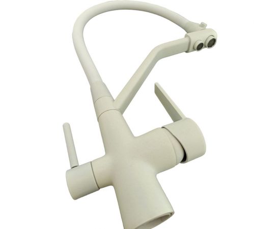 OUTE Смеситель для кухни с гибким съемным изливом и дополнительным выводом фильтра T603BK-341 – изображение 3