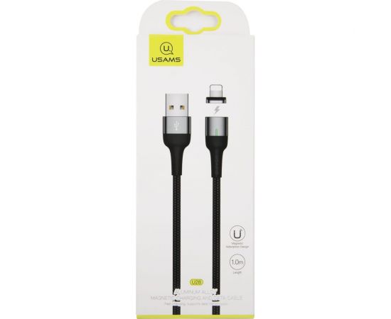 Дата-кабель USAMS US-SJ326 U28 USB - Lightning, 2.4A 1 м магнитный, нейлоновая оплетка УТ000023875 – изображение 3