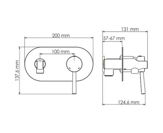 Встраиваемый смеситель для душа WasserKRAFT с гигиенической лейкой Main 4138 – изображение 4