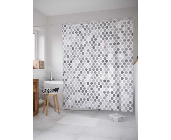 Штора (занавеска) для ванной JoyArty ""Фигурные изменения"" из сатена, 180х200 см с крючками, sc_20883 – изображение 8