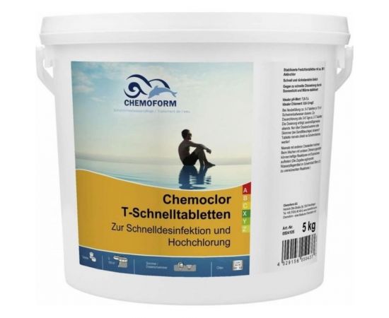 Дезинфицирующее средство CHEMOFORM КЕМОХЛОР Т - быстрорастворимые таблетки 20 г, 5 кг 504105 