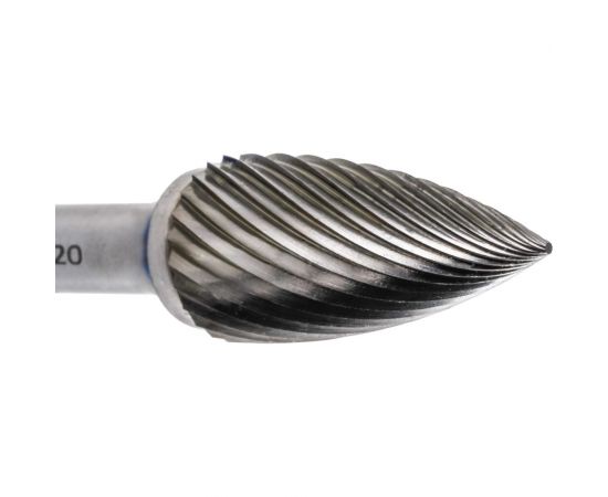 Борфреза твердосплавная NORGAU форма G параболическая с заостренной вершиной SCM HM G1225M06-45 (12х25х6х65 мм) 077135320 