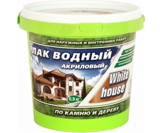 Водный лак по камню и дереву White House (бесцветный; 0.9 кг) 14329 