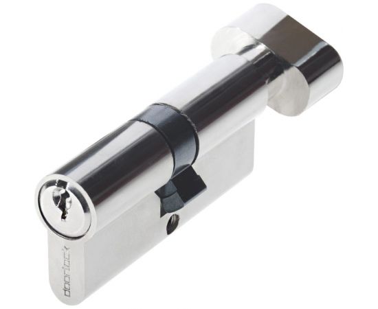 Цилиндр DOORLOCK V 2200Z N серия Variant, никелированный, 45x45 мм, кл/пов. кнопка, 5 ключей 79013 