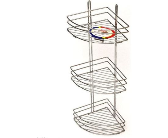 Полка Lider угловая, 3-этажная, полуовал, высокая 1/4 4230 