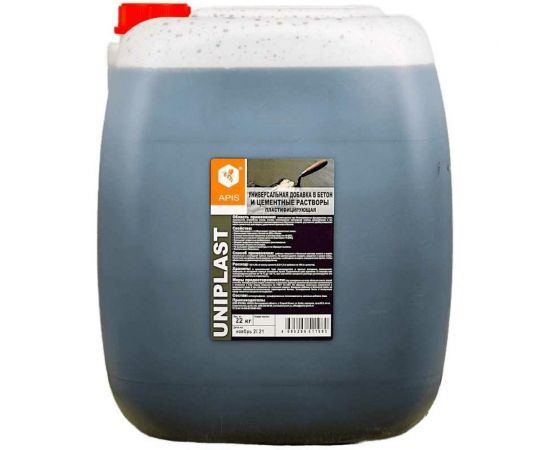 Добавка в бетонные и цементные растворы APIS СУПЕРПЛАСТИФИКАТОР UNIPLAST (канистра; 22 кг) 4665296517074 