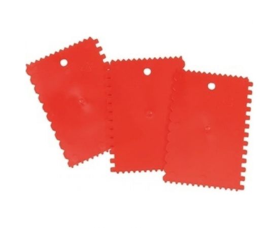 Пластмассовая лопатка MAKO 4 формы зубцов, 3 шт в наборе 812703SB 