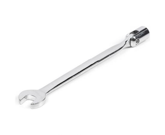Комбинированный торцевой шарнирный удлиненный ключ 10x10 HORTZ хром 121254 
