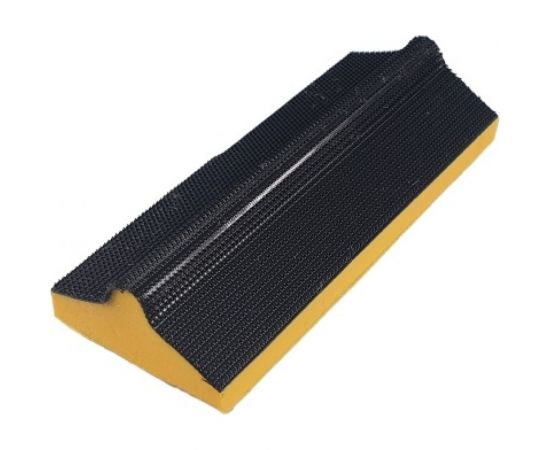 Профильная шлифовальная база под липучку Uniq tool конусная, с радиусным торцом 97x39 UTG-1005 