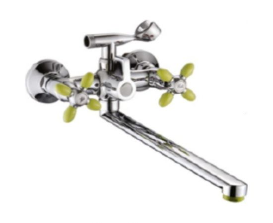 Универсальный смеситель Potato с прямым изливом и поворотным переключателем для душа P2771-11 