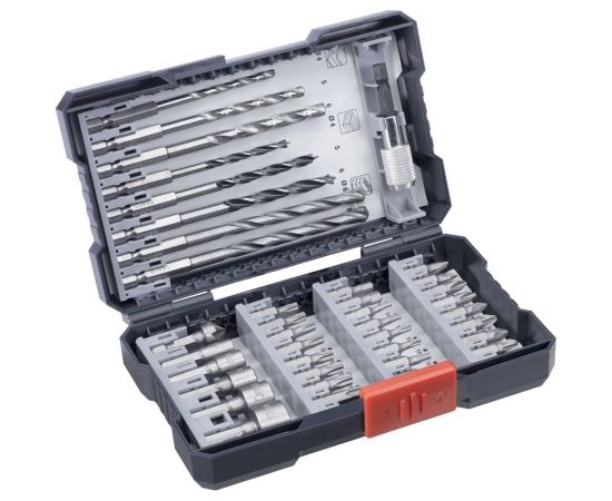 Набор бит, сверл, головок, 39 предметов, кейс kwb 108955 – изображение 2