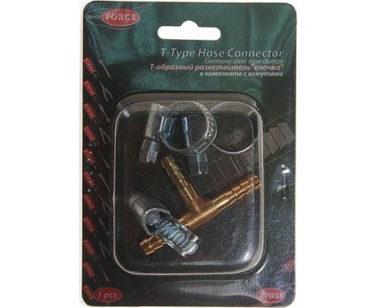 Разветвитель T-образный елочка 6 мм, хомуты в комп��екте ROCKFORCE RF-E102-6/1 – изображение 2