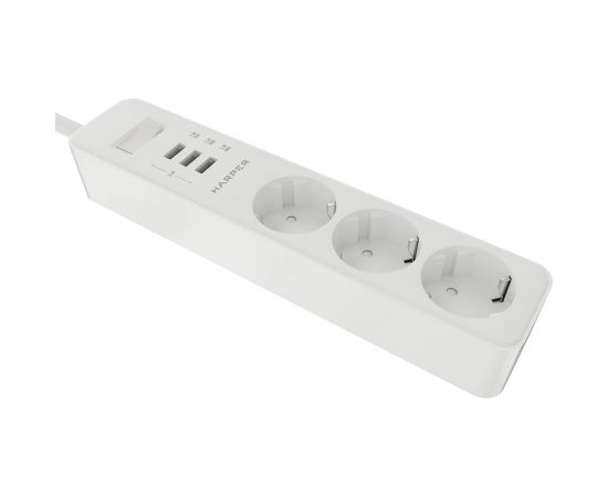 Удлинитель с USB зарядкой HARPER UCH-325 White H00003008 – изображение 2
