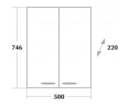 Двухдверный шкаф ONIKA КРЕДО 50 305001 – изображение 3