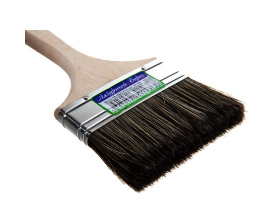 Флейцевая кисть для работ по дереву Лазурный берег смешанная щетина, КФ 100x14 С7 167100 – изображение 3