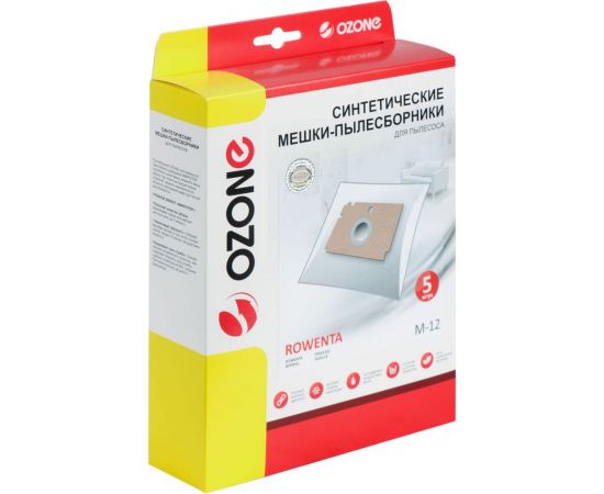 Мешки-пылесборники синтетические для пылесосов ROWENTA (5 шт.) OZONE M-12 – изображение 4