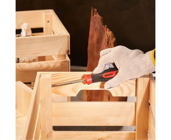 Крестовая отвертка REXANT PZ 2х100 мм, трехкомпонентная рукоятка, сталь S2 12-6415-1 – изображение 5