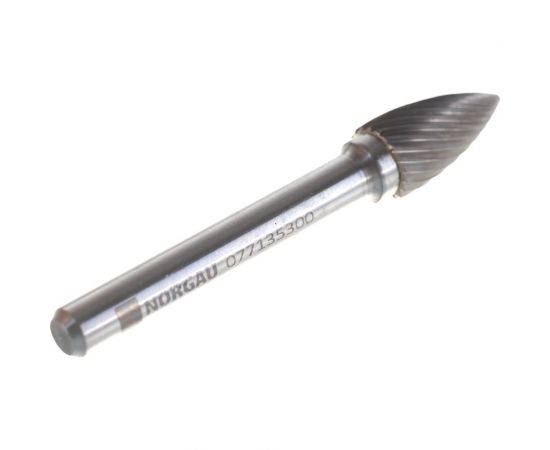 Борфреза твердосплавная NORGAU форма G параболическая с заостренной вершиной SCM HM G1020M06-45 (10х20х6х60) 077135300 – изображение 5