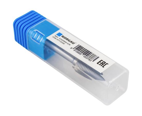 Борфреза твердосплавная NORGAU форма G параболическая с заостренной вершиной SCM HM G1020M06-45 (10х20х6х60) 077135300 – изображение 7