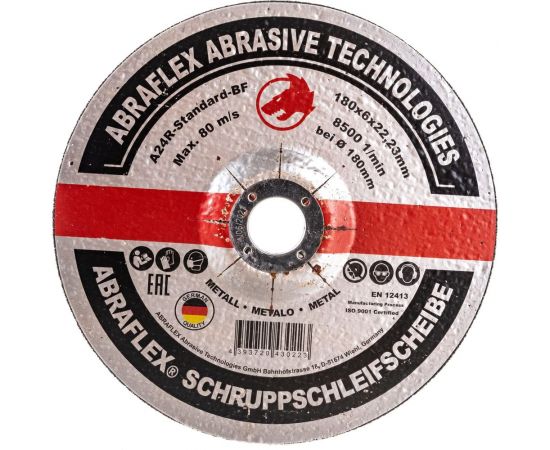 Круг обдирочный по металлу (180x6х22 мм) Abraflex А180602223 