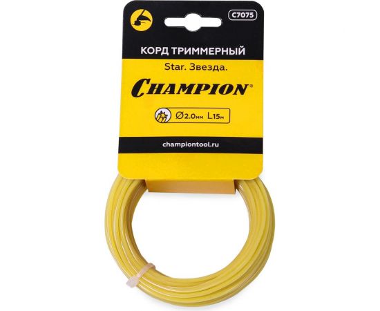 Корд триммерный Star (15 м; 2 мм; звезда) Champion C7075 