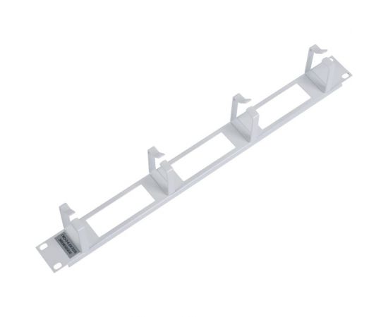 Кабельный органайзер ЦМО, горизонтальный, с окнами, 19"", 1U, 4 кольца ГКО-О-4.62 