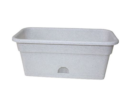 Балконное кашпо с поддоном Darel Plastic 5 01801 ДАР 80х20х17 см, 16 л, мрамор 015170 