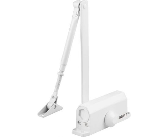 Дверной доводчик ВОЛАТ гидравлический, морозостойкий, 20-60 кг, белый CY-051F 