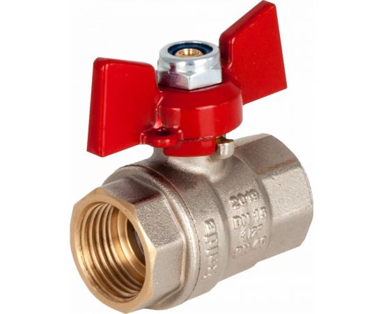 Шаровой кран KALDE полнопроходной, 1/2, вн/вн, ручка бабочка 0KV4816 