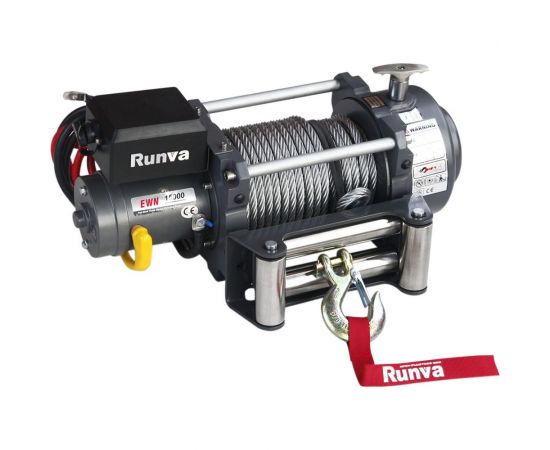 RUNVA Лебёдка электрическая индустр. 12V 15000 lbs 6800 кг EWN15000U 