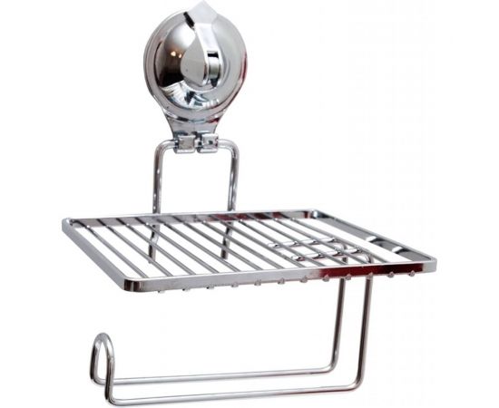 Держатель для туалетной бумаги Delphinium Air-lock с полочкой, на присоске UI-3003 101125 