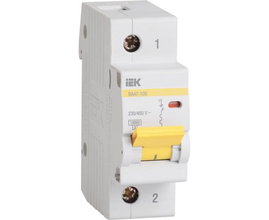 Автоматический выключатель 1п C 40А ВА 47-100 10кА IEK MVA40-1-040-C 61335 