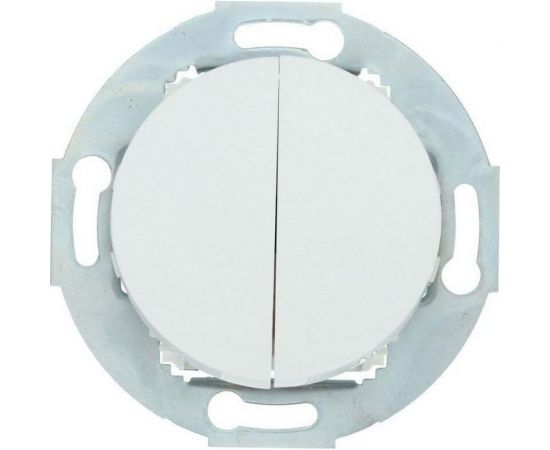 2-клавишный выключатель LK Studio схема 5, 10А, 250В, белый, LK Vintage 881104-1 