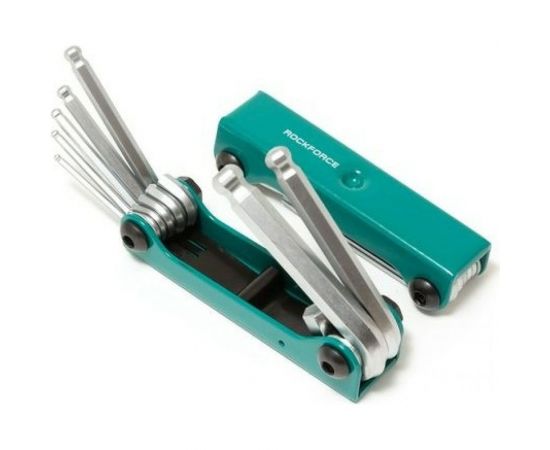 Набор ключей TORX ROCKFORCE складной, 8 предметов T9, T10, T15, T20, T25, T27, T30, T40 RF-5083TF 