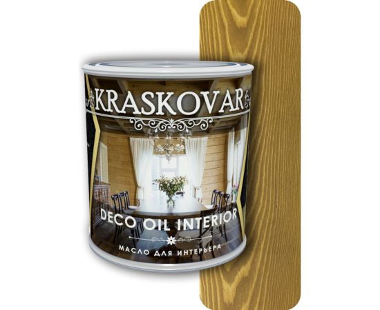 Масло для интерьера Kraskovar Deco Oil Interior дуб 0,75л 1093 