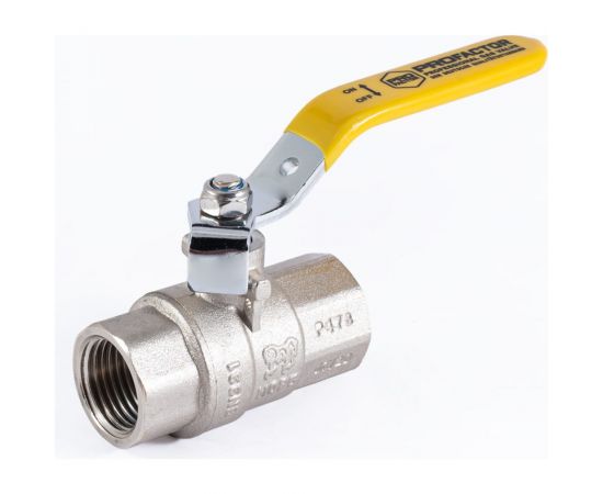 Шаровой кран для газа PROFACTOR PF GAS ручка рычаг, в/в 1/2 дюйма PF GBV 339 