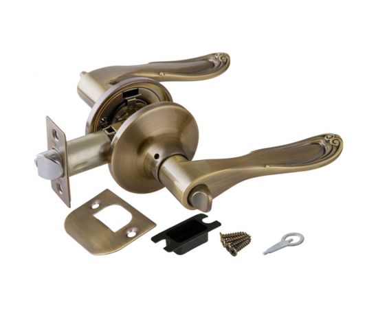 Ручка защелка PUNTO 6030 AB-B фик. бронза 34667 