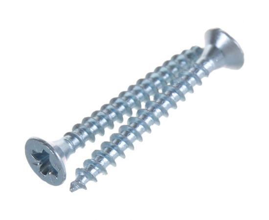 Потайной универсальный шуруп Метизный двор 3,5x30, белый, 30 шт. 4690441018946 