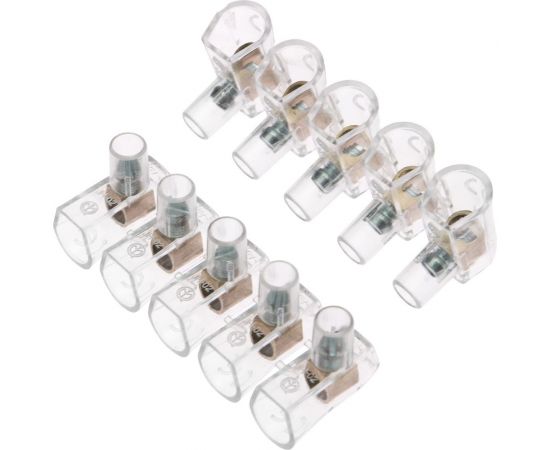 Концевой винтовой изолированный зажим КЗВИ 4 мм 5х1 20 шт REXANT 07-5702 