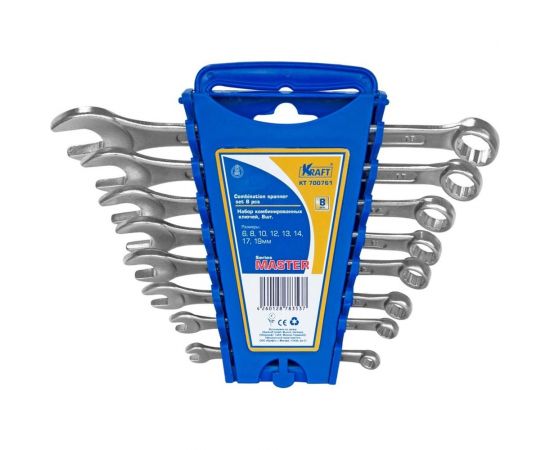 Набор комбинированных ключей 8 шт KRAFT Master KT 700761 