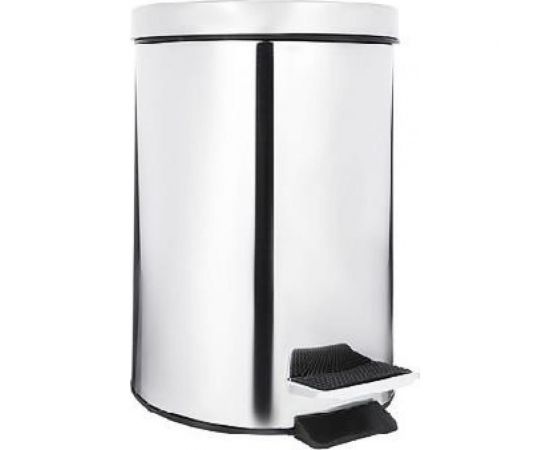 Ведро для ванной комнаты SonWelle с педалью, 8 л, хром, металл 555-008 