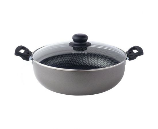 Глубокая жаровня Демидовский 28 стеклянная крышка СД-014 