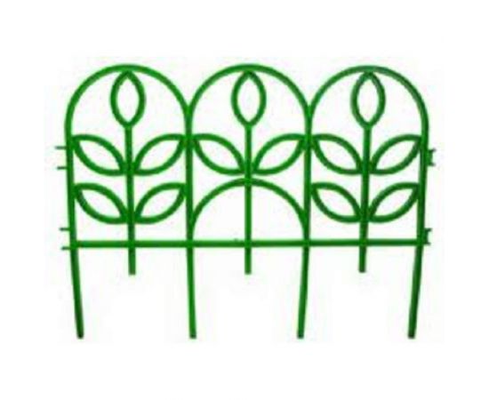 Декоративный заборчик Дачная мозаика Флора "Ажурный" зелёный 10602 