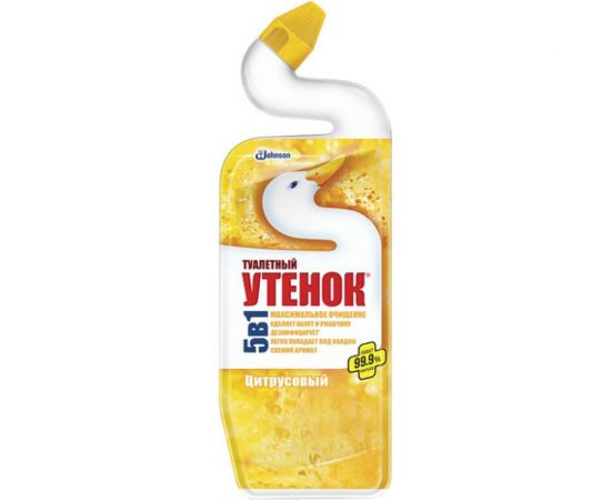 Средство для уборки туалета ТУАЛЕТНЫЙ УТЕНОК Цитрусовый 900 мл 696895 605507 