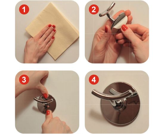 Крючки Kleber пластик на липкой ленте 3, 5 см, белые 5 шт. KLE-SG005 – изображение 11